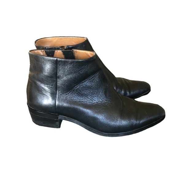 Coach Montana Butter Soft Leather Black Booties Sz.6B Fall Boots Pointy Toe - Picture 5 of 8